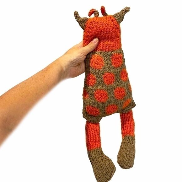Hand Knitted Artisanal  Monster Stuffy 🧡 - Picture 5 of 6